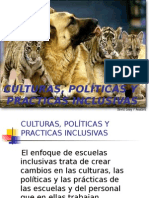 Culturas Politicas y Practicas Inclusivas
