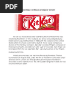 Marketing Communications of Kitkat