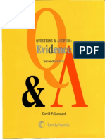David P. Leonard, LexisNexis (Firm) - Questions & Answers - Multiple Choice and Short Answer Questions and Answers - Evidence-LexisNexis (2009) PDF