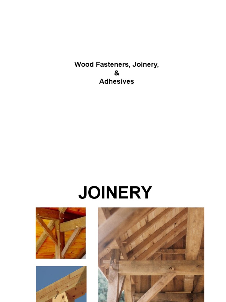 Joinery Adhesive Screw