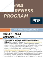MBA Awareness Program: Prof. Shailesh Kediya & Mr. AMOL V Narayane (Dmietr-Wardha)