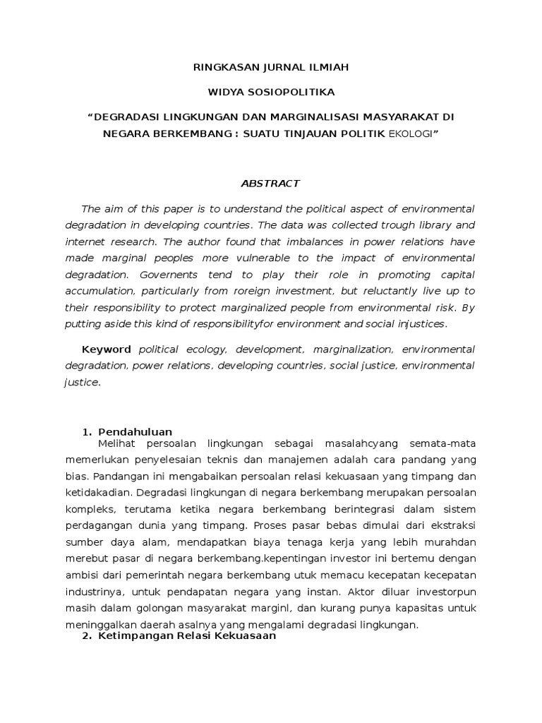 Ringkasan Jurnal Ilmiah