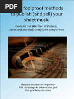 Download Three Foolproof Methods to Publish and Sell Your Sheet Music by Arpege Music Software - Logiciels Arpge Musique SN261616427 doc pdf