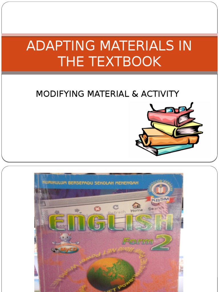 Adapting Materials in The Textbook | PDF