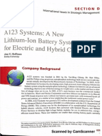 A123 Systems - Strategic Analysis Case