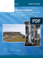 The Municipal Solid Waste (MSW) Gasification Design Case: Cost targets for converting MSW to ethanol and other mixed alcohols