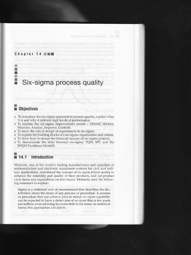 Six Sigma Process Quality Overview | PDF | Science & Mathematics