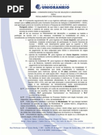 Regulamento Processo Seletivo 2015 1