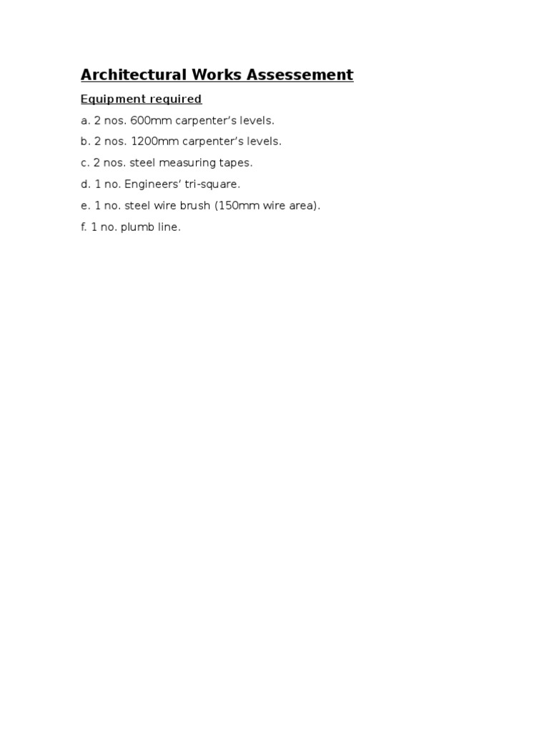 Essential Tools for Architectural Assessment | PDF