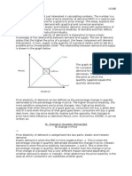 Price Elastcity of Demand