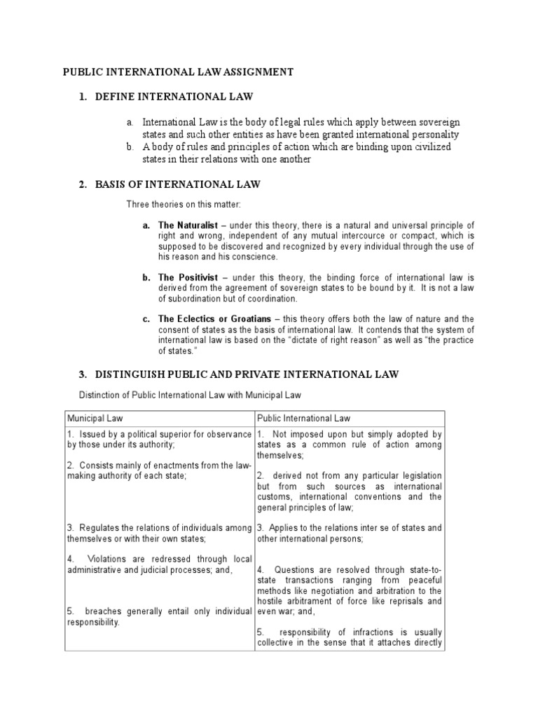 Foundations of Public International Law | PDF | Treaty | Public ...