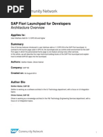 SAP Fiori Launchpad For Developers - Architecture Overview