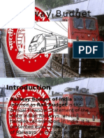 Railway Budget: BY:-Rahul Sharma Salman Sandeep Gautam Sritam Tanya Karanjai Thulasiram
