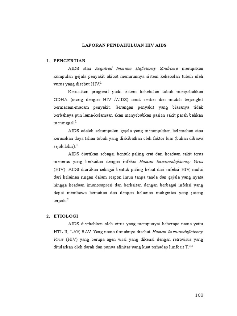 Laporan Pendahuluan Hiv Aids | PDF