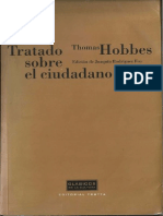 Tratado Sobre El Ciudadano. Thomas Hobbes