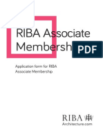 2015 RIBA Associate Membership Application Form