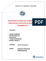 Historia General - Indices Selectivos de La Bolsa de Valores