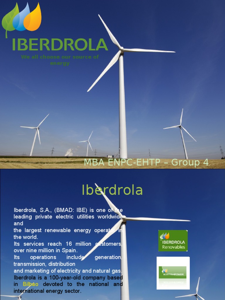 Iberdrola Group4 Ppt V2 Pdf Sustainable Energy Sustainability