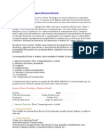 Examen Clínico Psicológico Examen Mental para Adictos