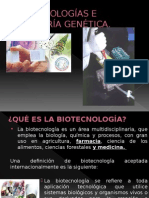 Biotecnologías e Ingeniería Genética