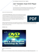 Cara Memprogram Tampilan Awal DVD Player