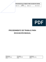 Procedimiento de Trabajo para Excavacion Manual