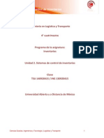 Unidad 2. Sistemas de Control de Inventarios