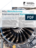 Manufacturing Engineering and Management MSC