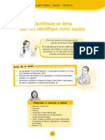 Documentos Primaria Sesiones Comunicacion CuartoGrado CUARTO - GRADO - U1 - Sesion - 05 PDF