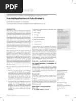 Pulse Oximetry Practical Applications