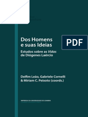 PDF) Dos homens e suas ideias. Estudos sobre as Vidas de Diógenes Laércio