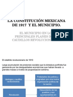 La Constitución Mexicana de 1917 y El Municipio