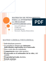 Matrices de Pensamiento para La Interpretación de La