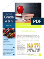 Elementary School Sample Newsletter PDF