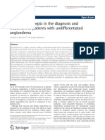 Emerging Concepts in The Diagnosis and Treatment of Patients With Undifferentiated Angioedema