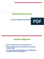 Normal Newborn Care: Advances in Maternal and Neonatal Health