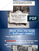 Women Suffrage Power-Point