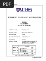 Test 1 BFC 32002 Hydrology - 1314 PDF