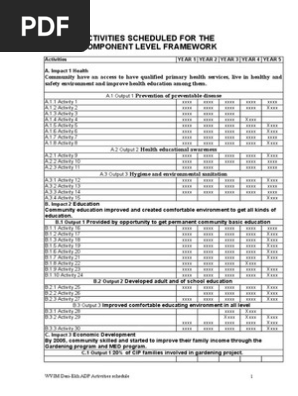 Activity Schedule