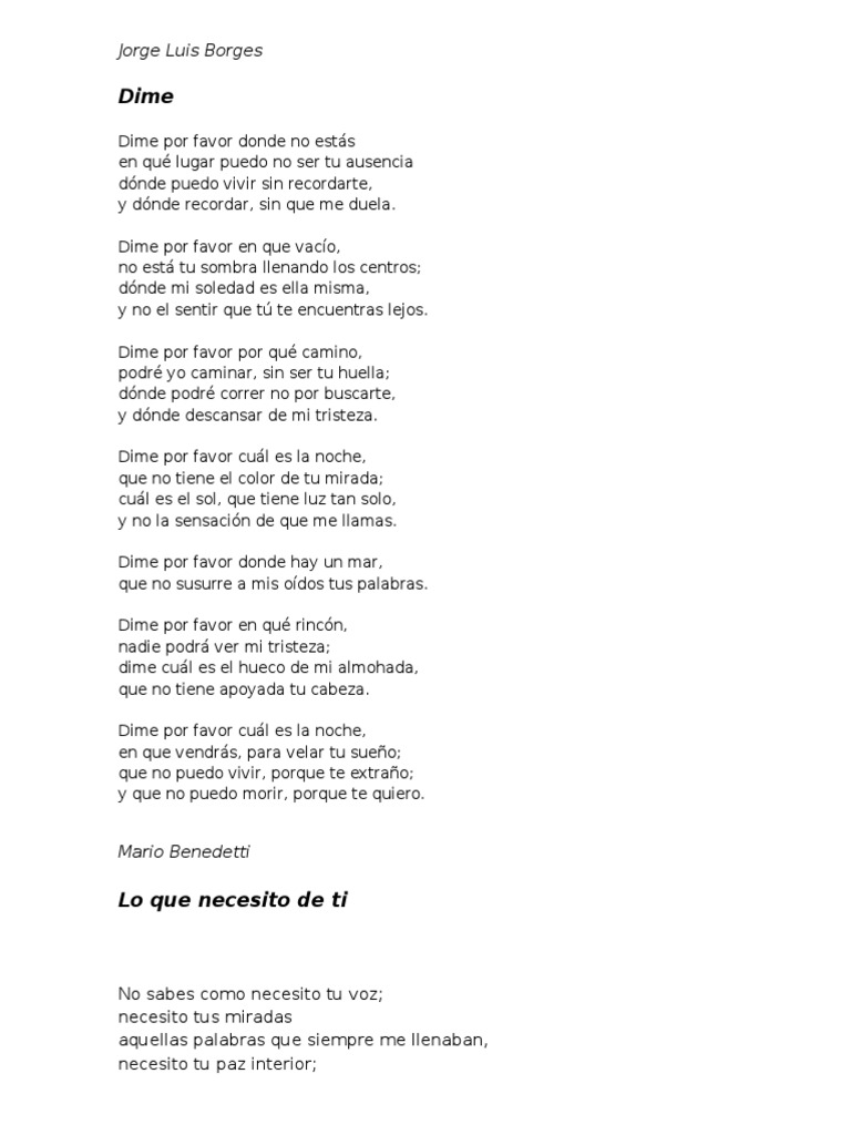 Jorge Luis Borges Mario Benedetti Octavio Paz Amor