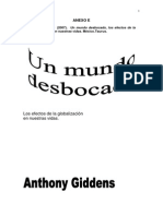 Giddens A. - Un mundo desbocado Introducción y Globalización..pdf