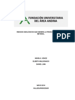 Riesgos Geológicos Que Genera La Producción y Uso Del Metanol