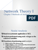 Network Theory I: Chapter 3 Methods of Analysis