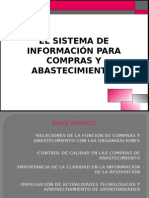 El Sistema de Información para Compras y Abastecimiento