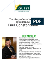 The Story of A Successful Entrepreneur: Paul Constantinou