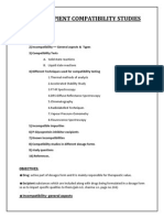 DRUG EXCIPIENT COMPATIBILITY