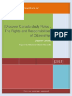 Canadian Citizenship Test Notes from book "Discover-Canada" [part-1-of-2]