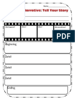 Personal Narrative Graphic Organizer Snapshot