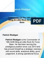 Patrick Rhatigan - Commander of The 19th Airlift Wing at Little Rock Air Force Base