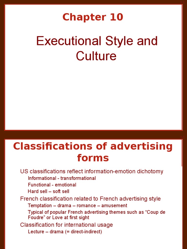 Executional Style in Advertising | PDF